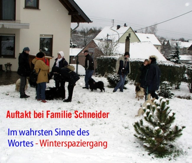 Puli Winterwanderung in Belg Start