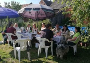 Kesselgulasch in Stechau im Garten